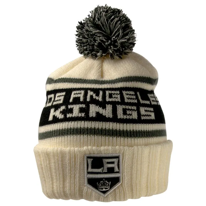 Los Angeles Kings - Logo Pillow Line Adult Pom Pom Knit Hat sold by Old Glory