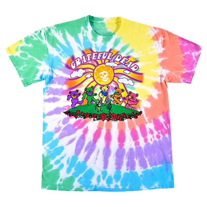 Grateful Dead - Sunshine Bears Tie Dye Mens T Shirt sold by Old Glory