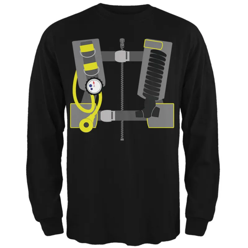 Halloween Costume Scuba Diver Costume Mens Long Sleeve T Shirt sold by Old Glory