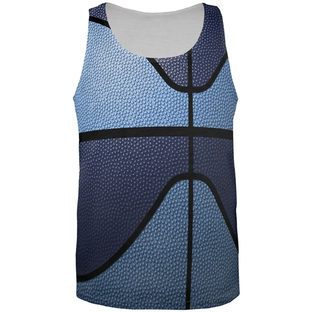 Championship Basketball Navy & Light Blue All Over Mens Tank Top sold by Old Glory