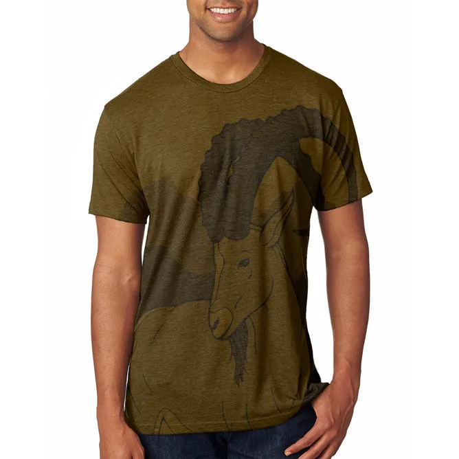 Ibex Goat Wild Mountains Men's Soft T-Shirt sold by Old Glory