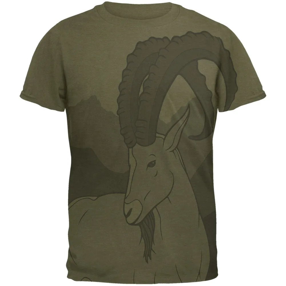 Ibex Goat Wild Mountains Men's Soft T-Shirt sold by Old Glory product image thumbnail 2