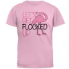 Flamingo Let's get Flocked Up Funny Pun Mens T Shirt sold by Old Glory
