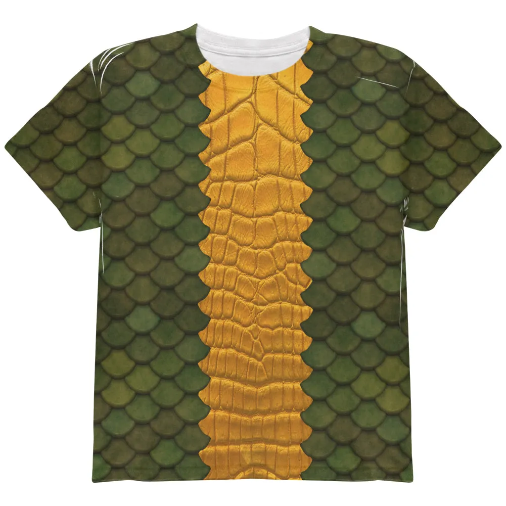 Halloween Green Dragon Costume All Over Youth T Shirt sold by Old Glory