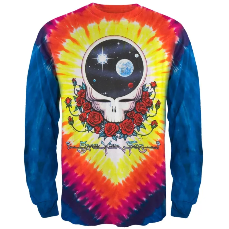 Grateful Dead - Space Your Face Tie Dye Long Sleeve T-Shirt sold by Old Glory