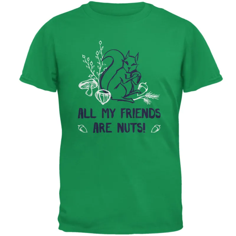 Squirrel All My Friends are Nuts Mens T Shirt sold by Old Glory