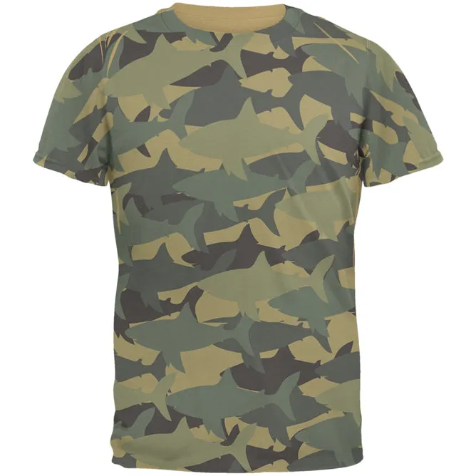 Great White Shark Camo Mens T Shirt sold by Old Glory product image thumbnail 2