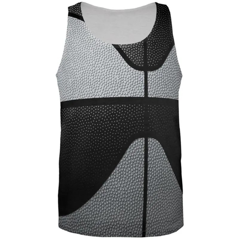 Championship Basketball Silver and Black All Over Mens Tank Top sold by Old Glory
