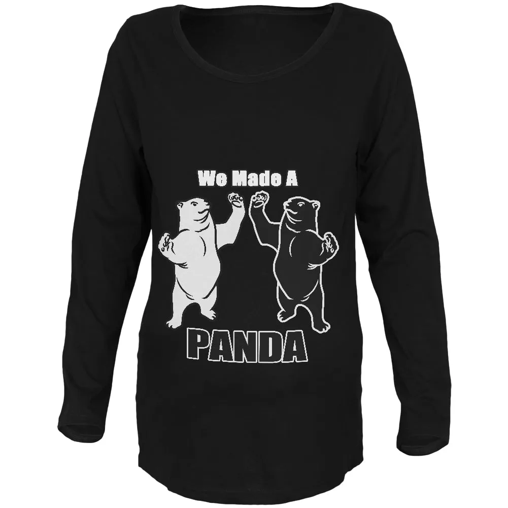 We Made A Panda Funny Maternity Soft Long Sleeve T Shirt sold by Old Glory