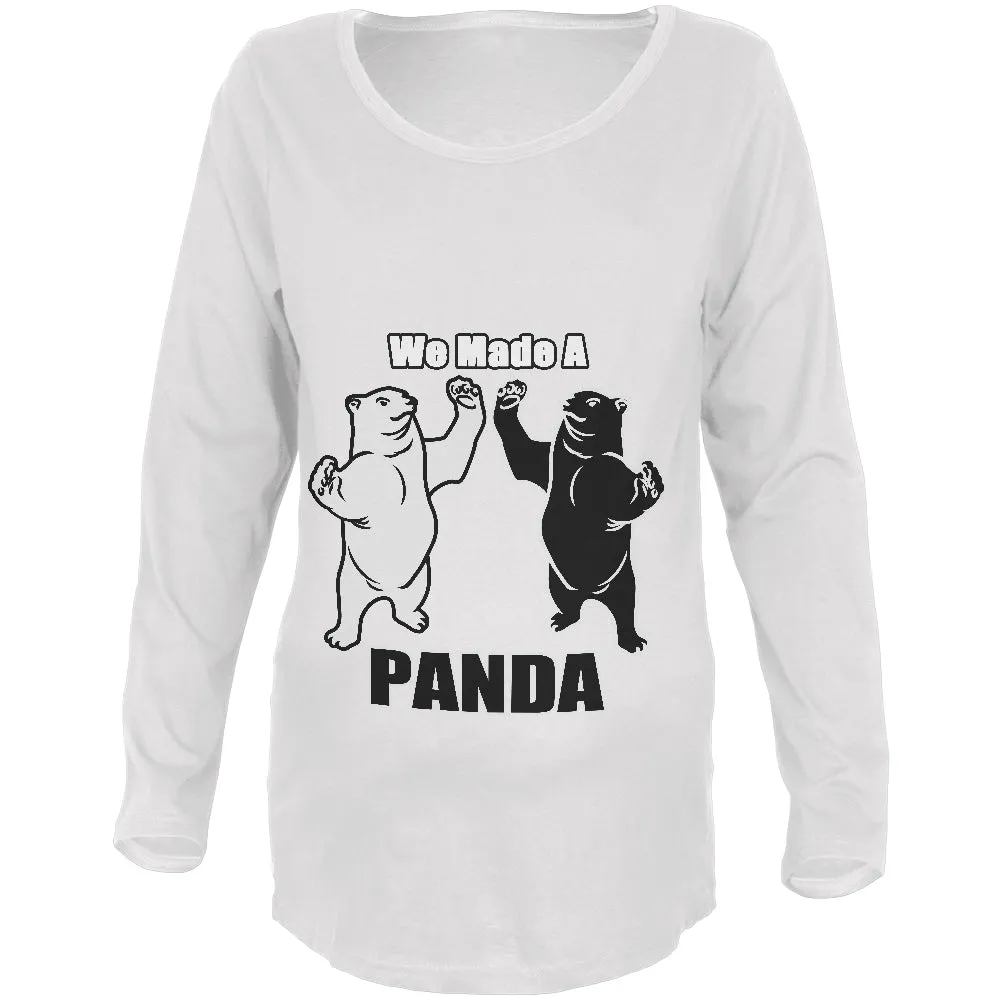 We Made A Panda Funny Maternity Soft Long Sleeve T Shirt sold by Old Glory product image thumbnail 2
