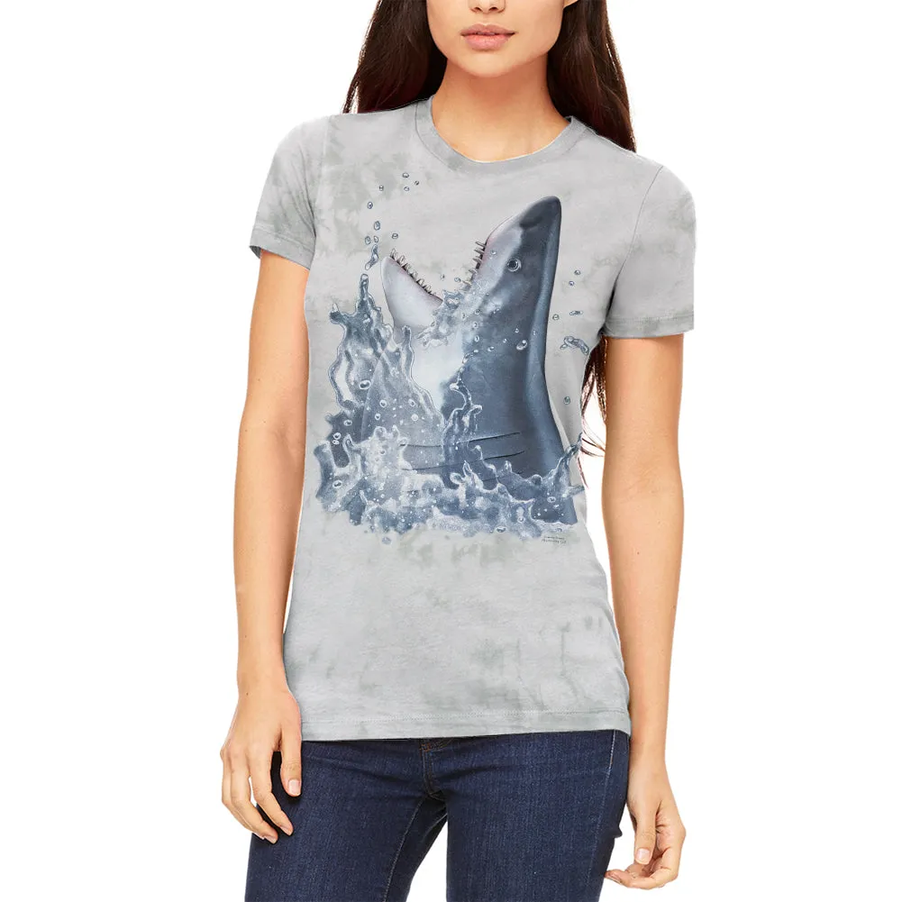 Great White Breaching Juniors Soft T Shirt sold by Old Glory product image thumbnail 3