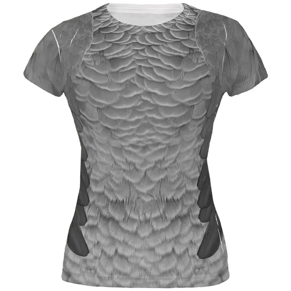 Halloween African Grey Parrot Costume All Over Juniors T-Shirt sold by Old Glory