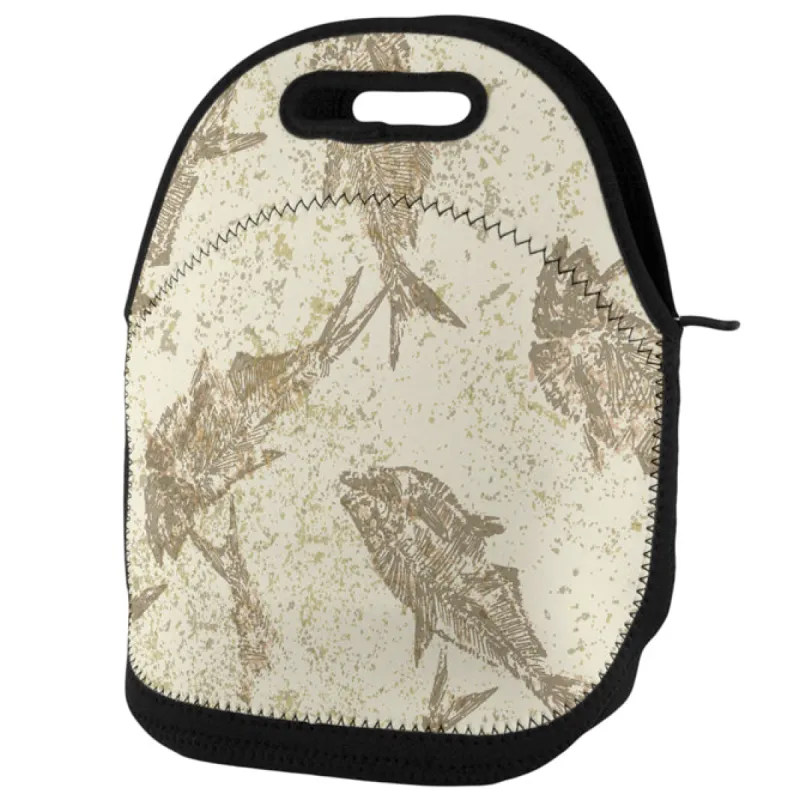 Prehistoric Fish Fossils Lunch Tote Bag sold by Old Glory