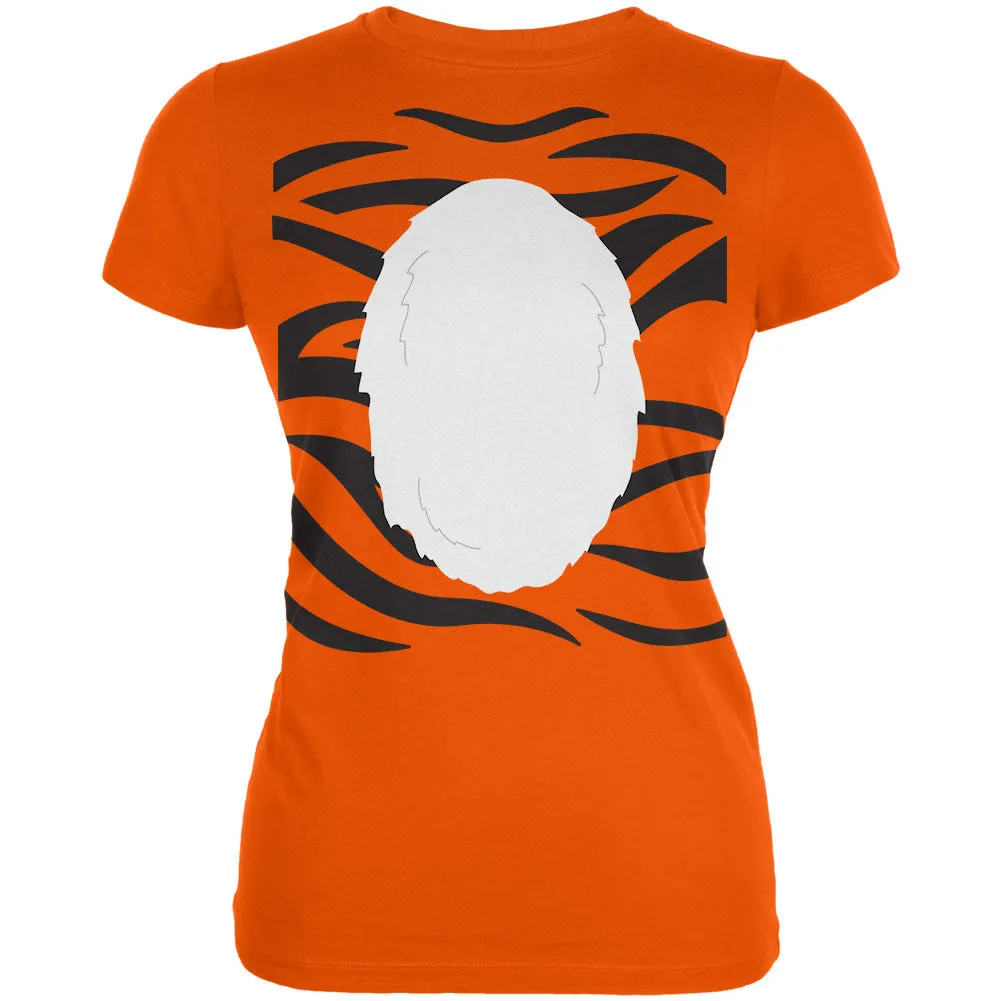 Halloween Tiger Costume Juniors Soft T Shirt sold by Old Glory