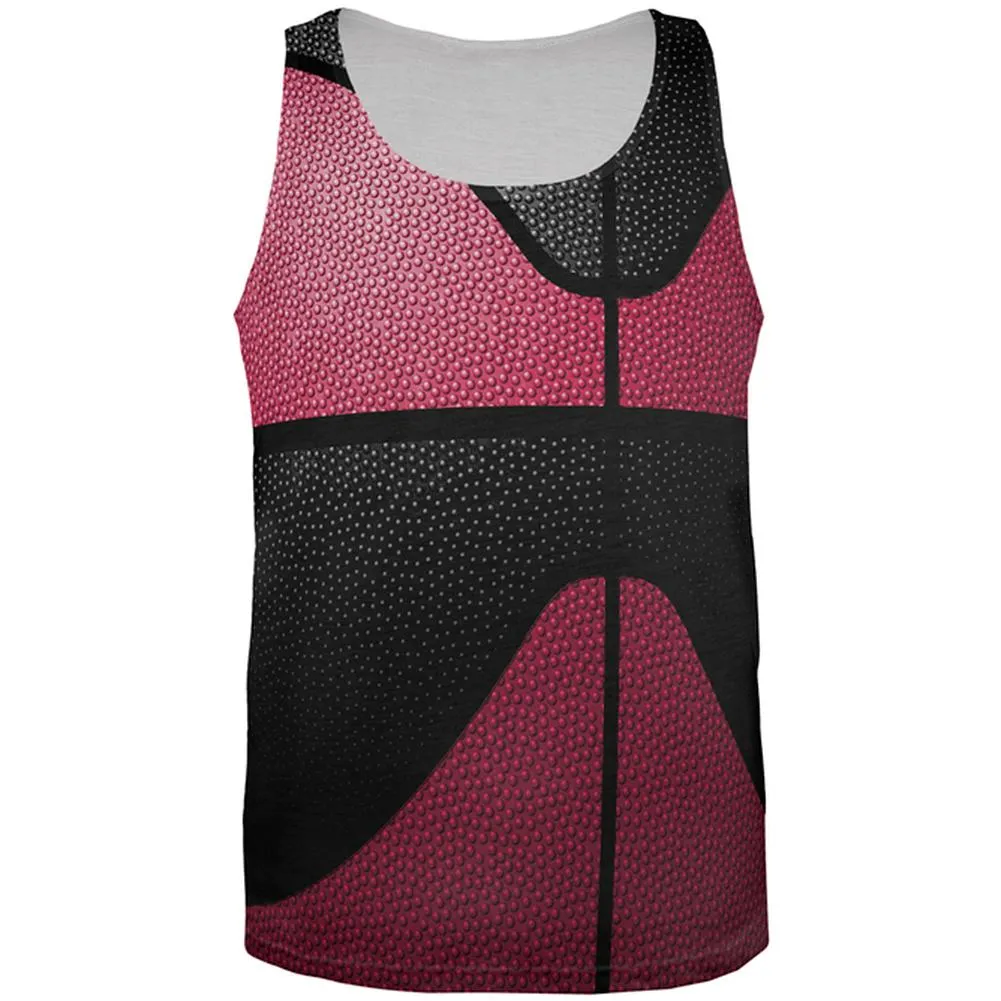 Championship Basketball Red and Black All Over Mens Tank Top sold by Old Glory