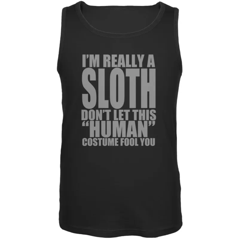 Halloween Human Sloth Costume Mens Tank Top sold by Old Glory