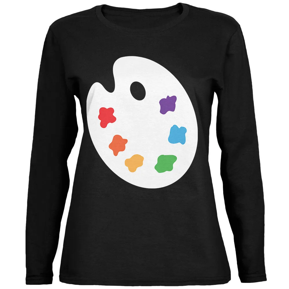 Halloween Artist Palette Costume Womens Long Sleeve T Shirt sold by Old Glory