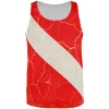 Diver Down Distressed Weathered Flag All Over Mens Tank Top sold by Old Glory