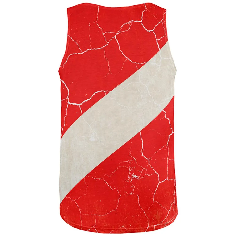 Diver Down Distressed Weathered Flag All Over Mens Tank Top sold by Old Glory product image thumbnail 2