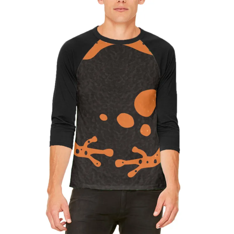 Halloween Costume Orange Banded Poison Dart Frog Costume Mens Raglan T Shirt sold by Old Glory