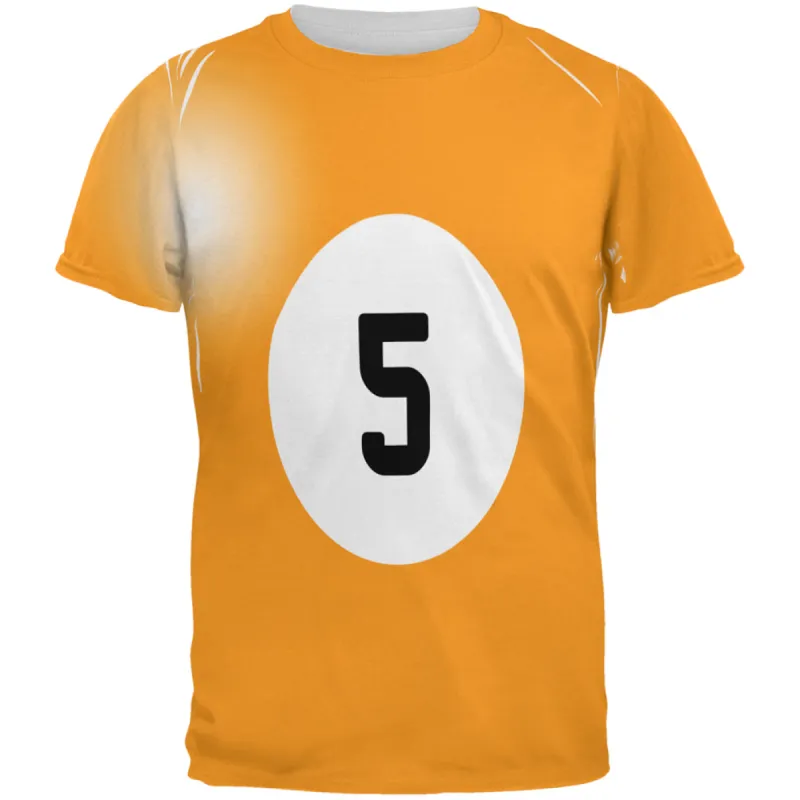 Halloween Billiard Pool Ball Five Costume All Over Mens T Shirt sold by Old Glory