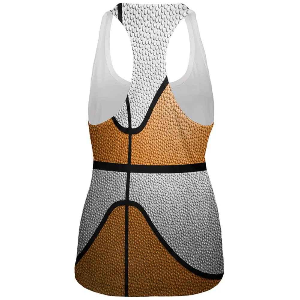 Championship Basketball Orange & White All Over Womens Work Out Tank Top sold by Old Glory product image thumbnail 2