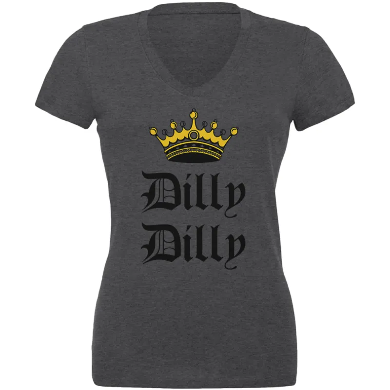 Dilly Dilly Crown Olde English Juniors V-Neck T Shirt sold by Old Glory