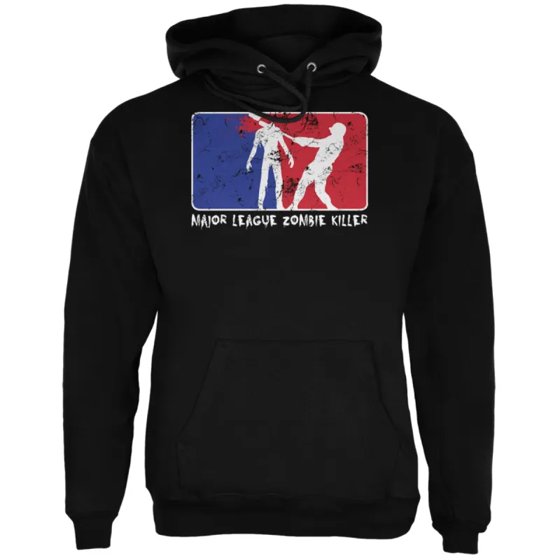 Halloween Major League Zombie Killer Black Adult Hoodie sold by Old Glory