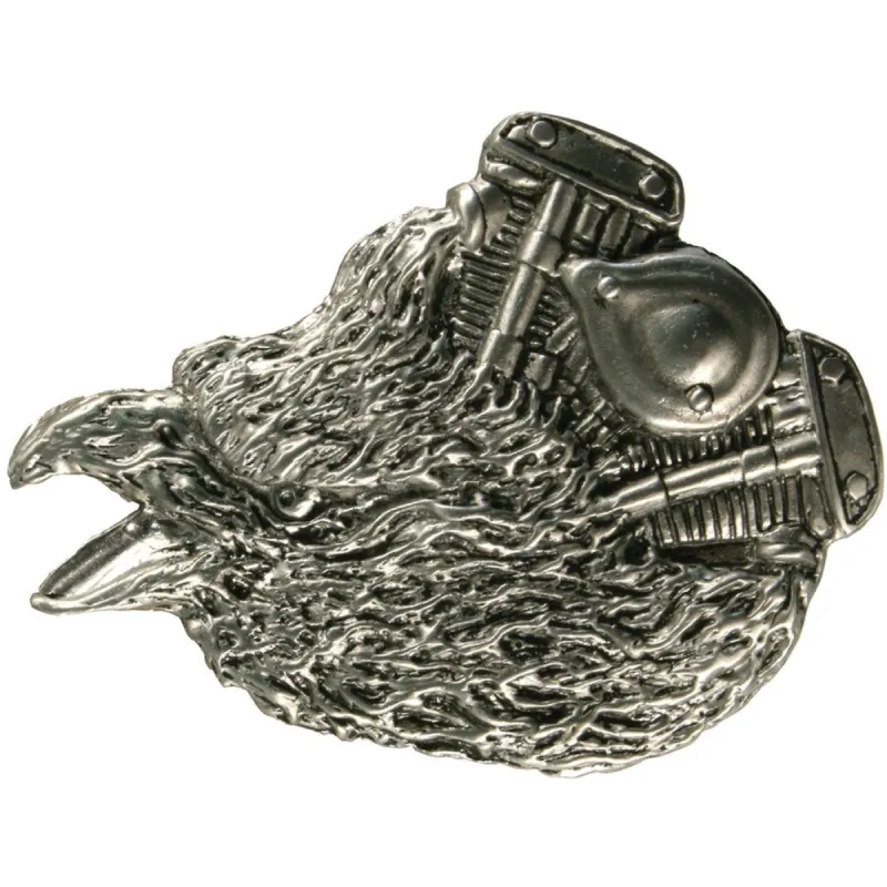 Flaming Eagle Engine Belt Buckle sold by Old Glory
