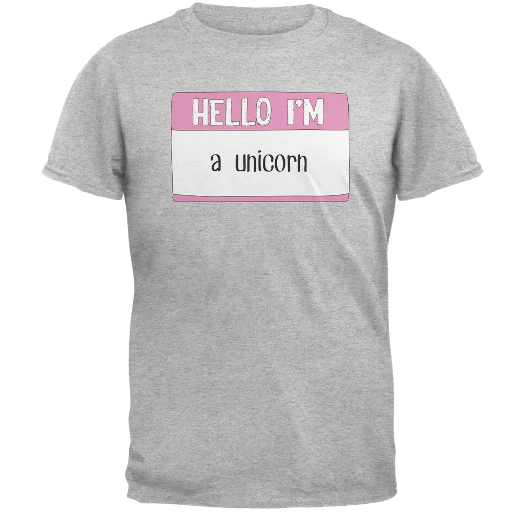 Halloween Hello I'm a Unicorn Mens T Shirt sold by Old Glory