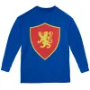 Halloween Knight Shield Costume Rampant Lion Youth Long Sleeve T Shirt sold by Old Glory