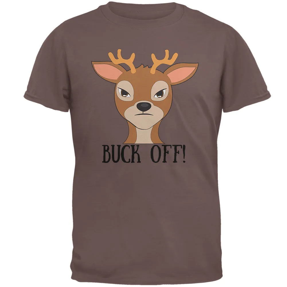 Deer Buck Off Funny Pun Mens T Shirt sold by Old Glory