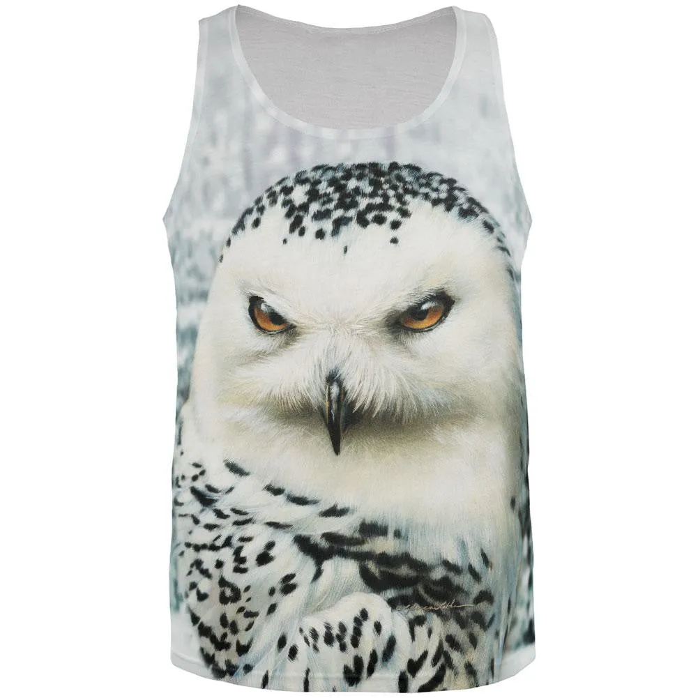 Snowy Owl of Winter All Over Womens Work Out Tank Top sold by Old Glory product image thumbnail 2