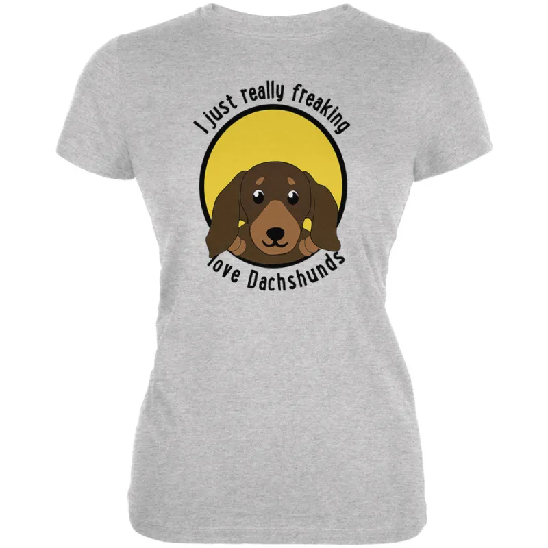 I Just Love Dachshunds Juniors Soft T Shirt sold by Old Glory