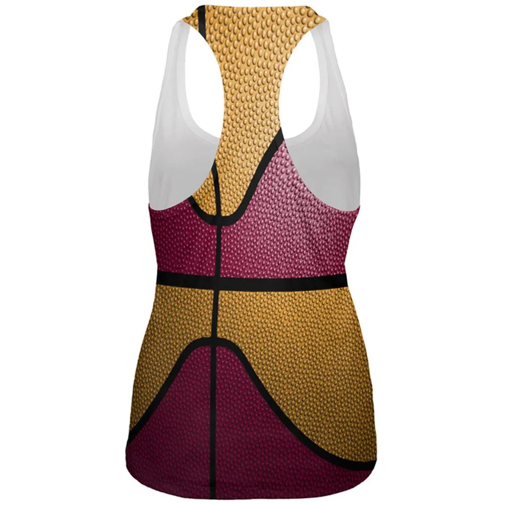 Championship Basketball Red and Yellow All Over Womens Work Out Tank Top sold by Old Glory product image thumbnail 2