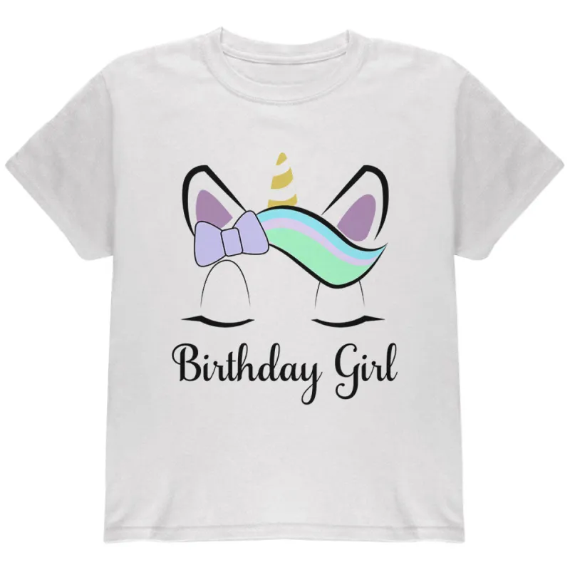 Birthday Girl Unicorn Youth T Shirt sold by Old Glory