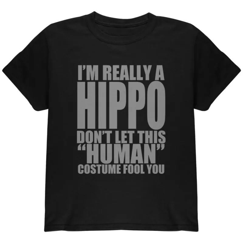 Halloween Human Hippo Costume Youth T Shirt sold by Old Glory