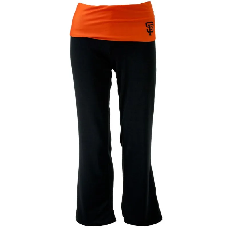 San Francisco Giants - Flip Down Waistband Logo Juniors Yoga Pants sold by Old Glory
