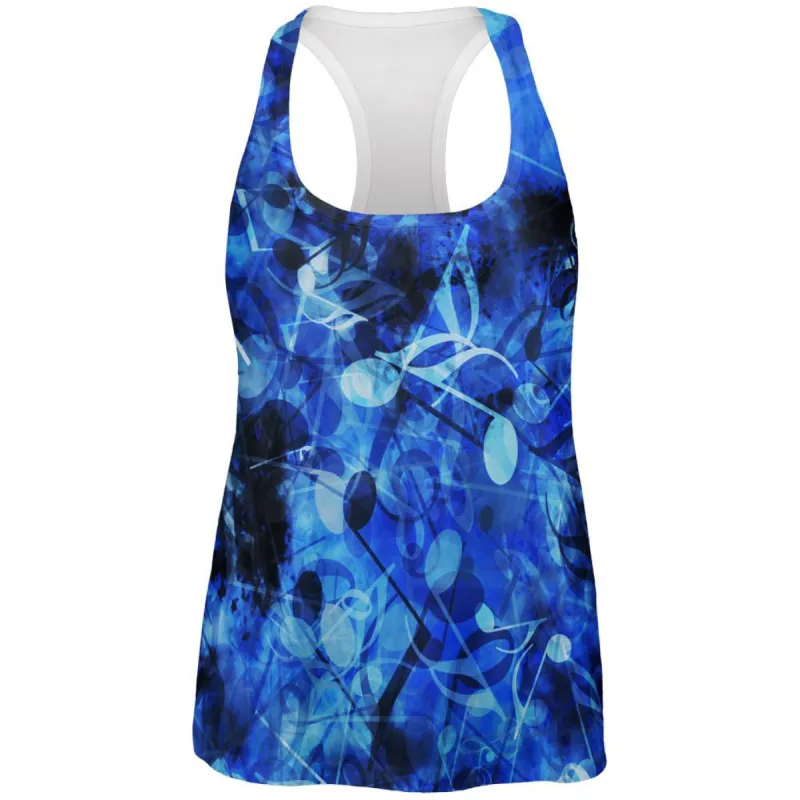 Blues Music Medley All Over Womens Tank Top sold by Old Glory