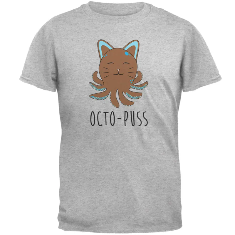 Octopus Octo-Puss Cat Funny Mens T Shirt sold by Old Glory