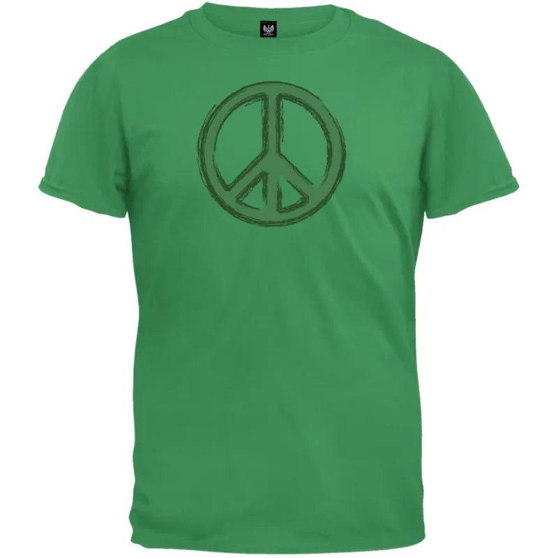 St. Patricks Day - Peace Sign Irish Green T-Shirt sold by Old Glory