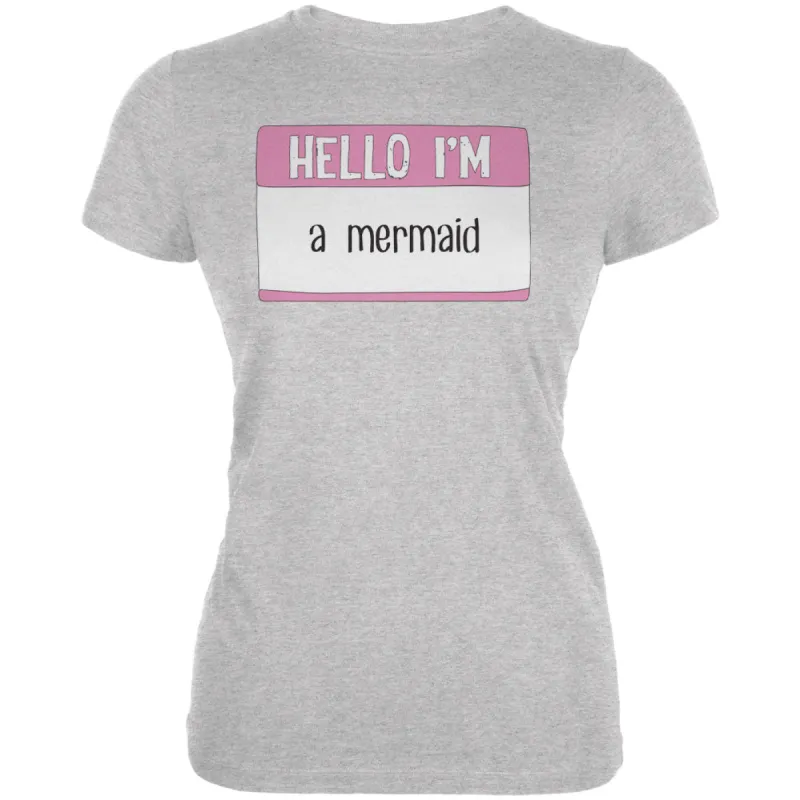 Halloween Hello I'm a Mermaid Juniors Soft T Shirt sold by Old Glory