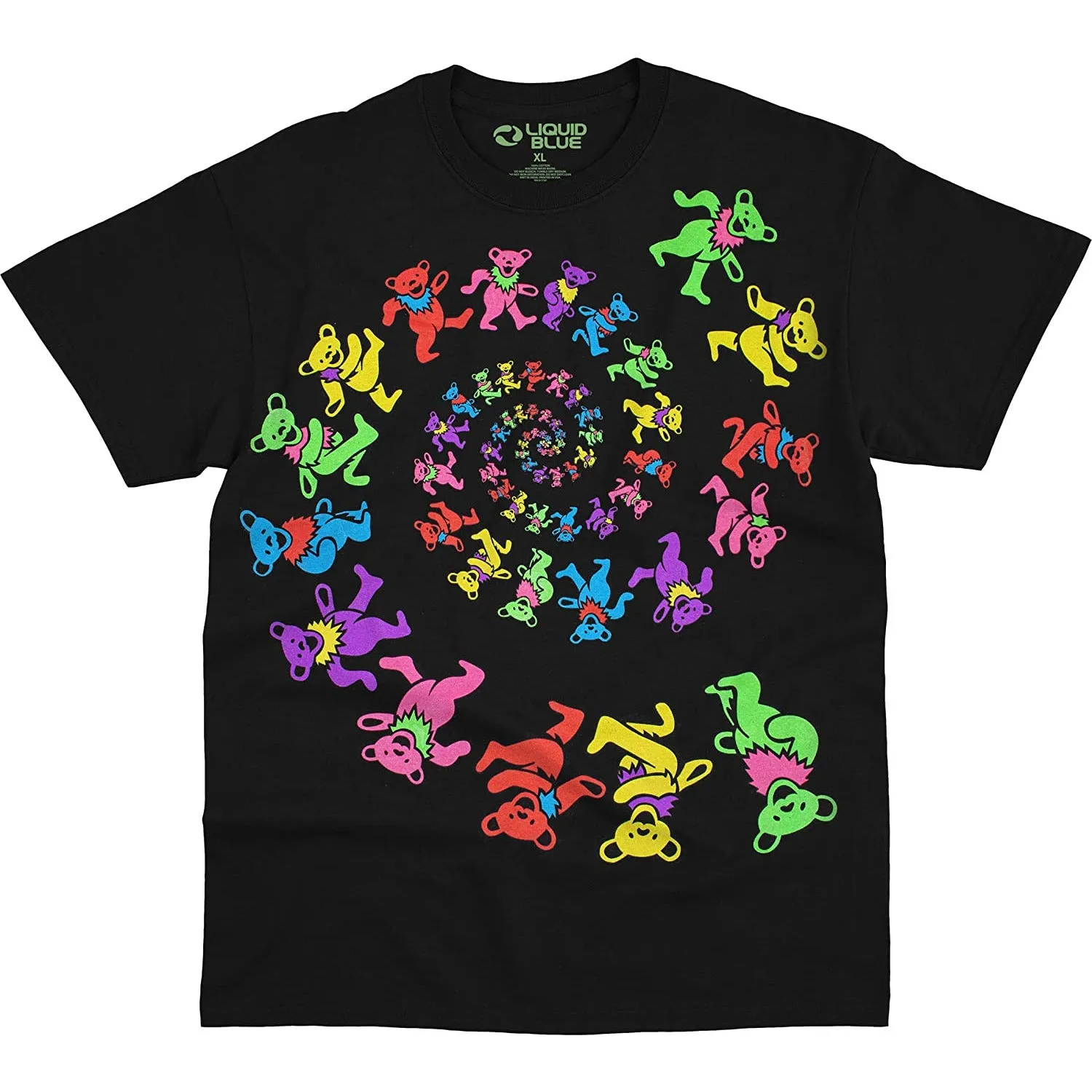 Grateful Dead Dancing Bears Blacklight Mens T Shirt sold by Old Glory