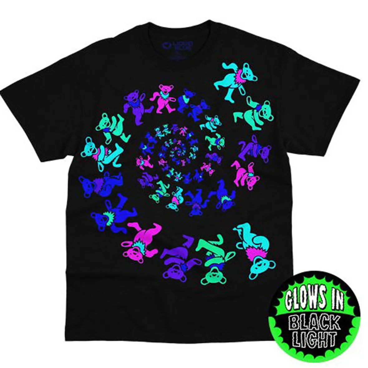 Grateful Dead Dancing Bears Blacklight Mens T Shirt sold by Old Glory product image thumbnail 2
