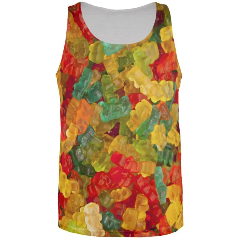 Candy Gummy Bears All Over Adult Tank Top sold by Old Glory