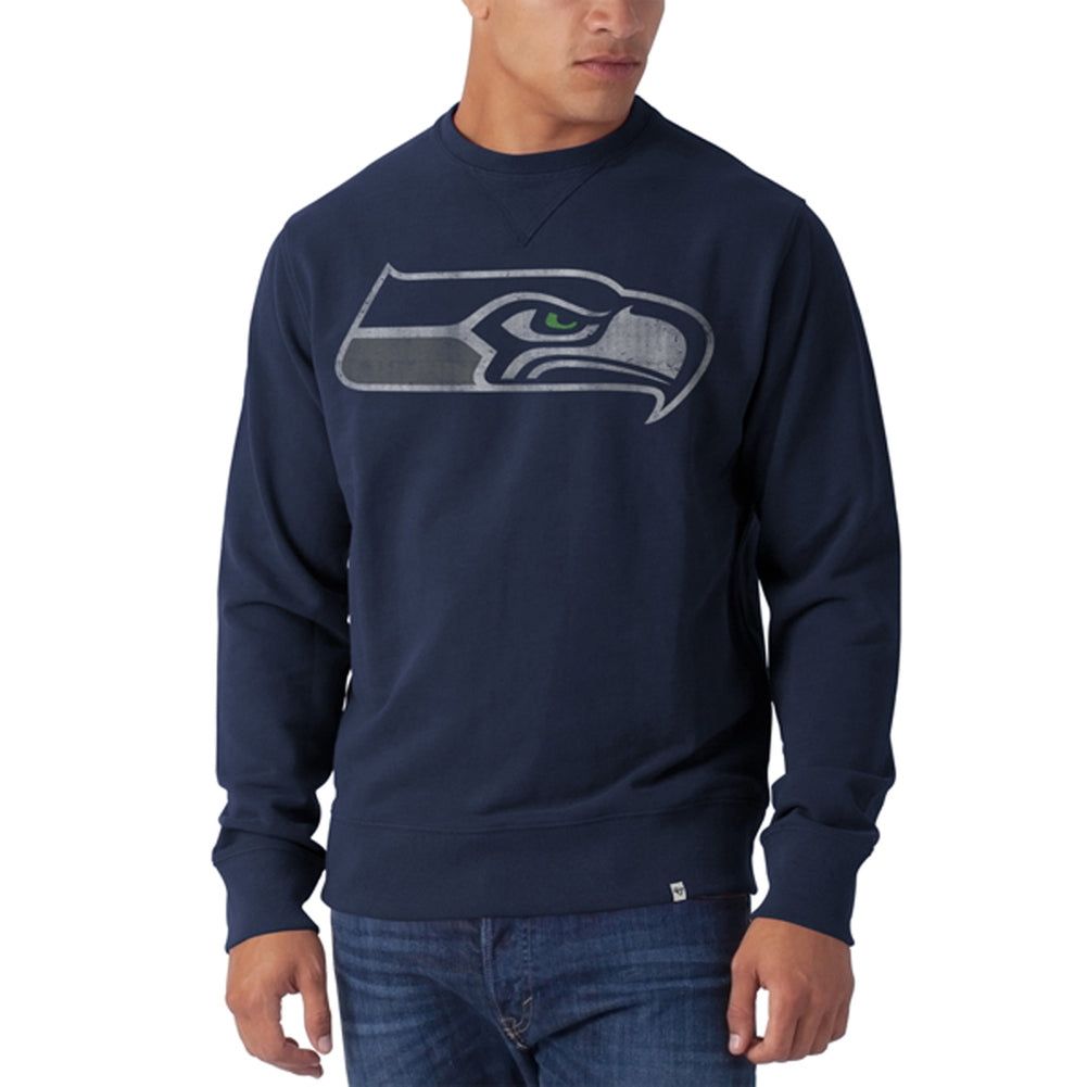 Seattle Seahawks - Seahawk Logo Striker Midnight Premium Crew Neck Sweatshirt sold by Old Glory
