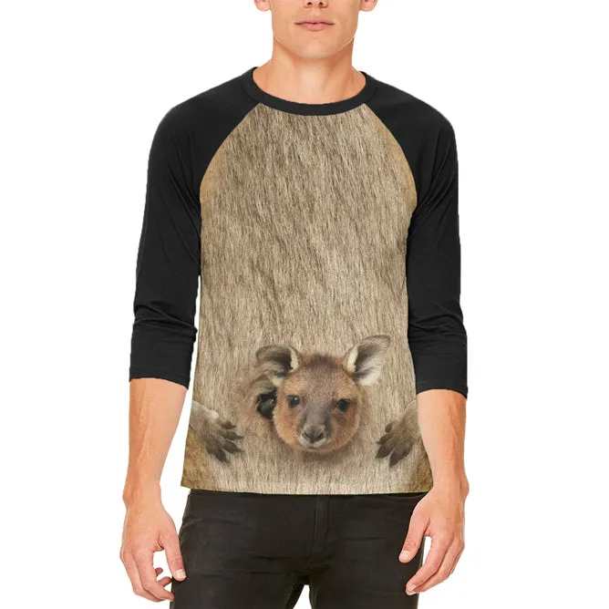 Halloween Costume Kangaroo Costume Mens Raglan T Shirt sold by Old Glory