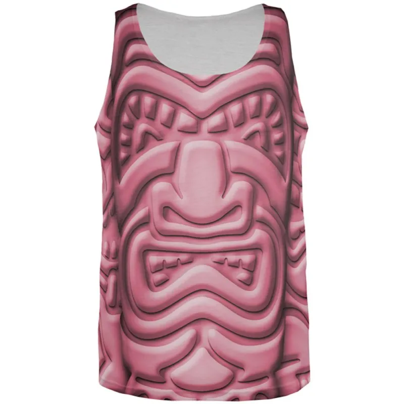 Tiki God Pink Face Luau All Over Mens Tank Top sold by Old Glory