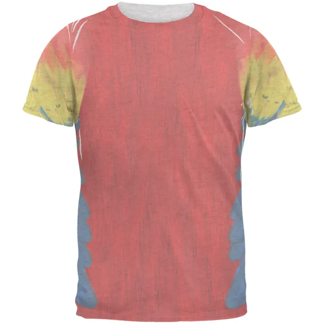 Halloween Scarlet Macaw Parrot Feathers Costume Mens T Shirt sold by Old Glory