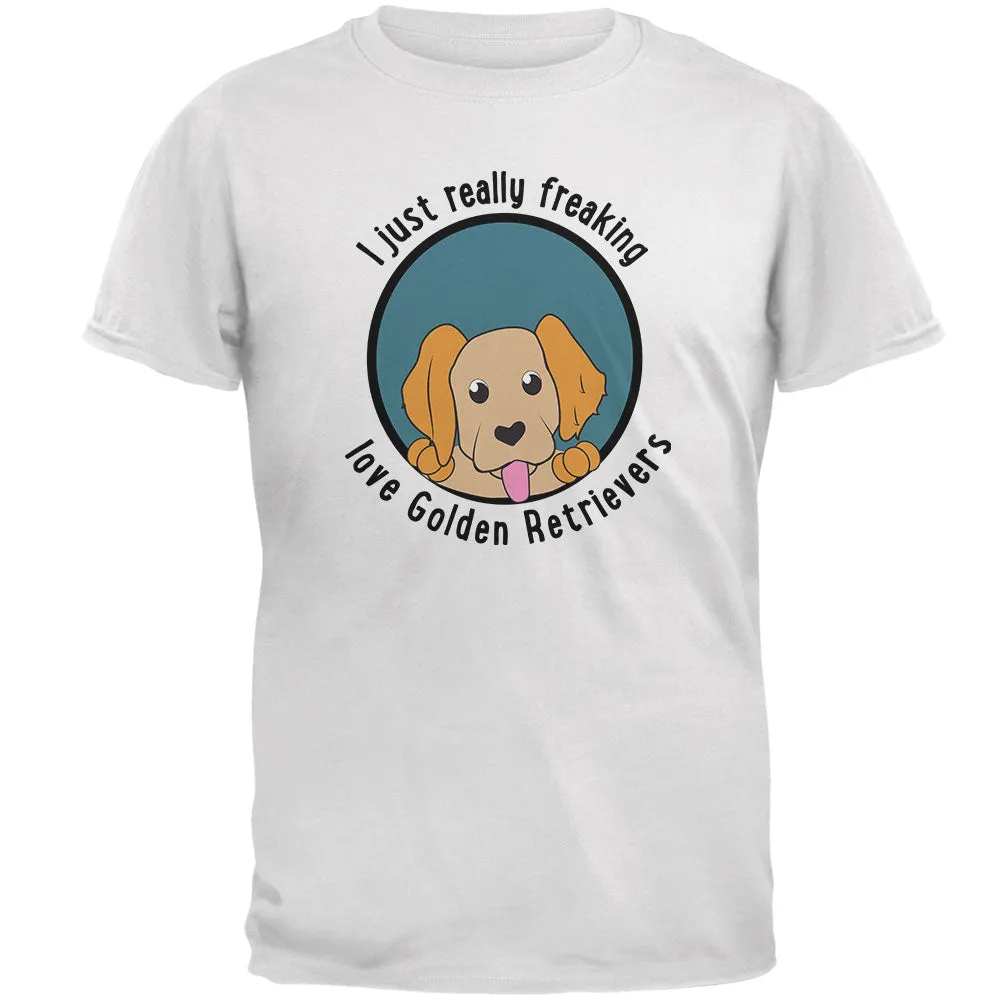 I Just Love Golden Retrievers Dog Mens Soft T Shirt sold by Old Glory